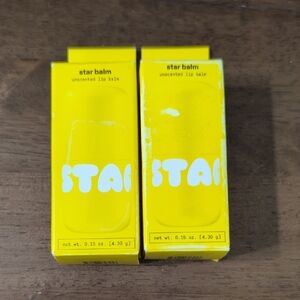 Starface Star Balm Unscented Lip Balm Pack Of Two